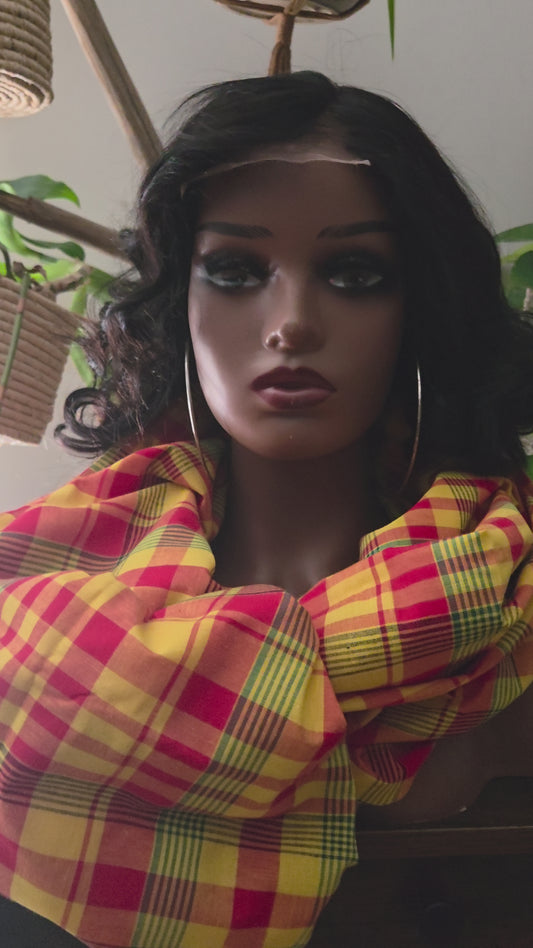 🖤ELISA- Perruque Brésilienne Bouclée – 12" – Densité 180% – Look Chic & Naturel