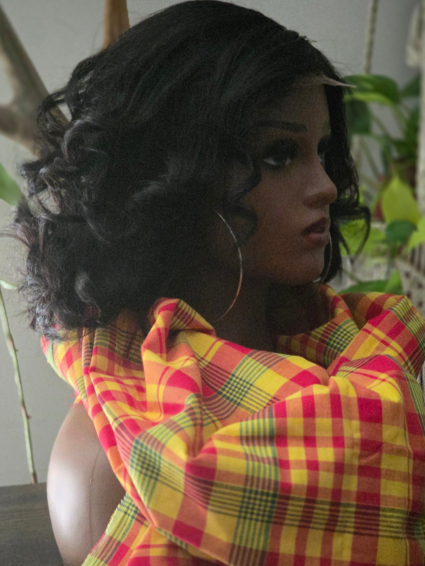 🖤ELISA- Perruque Brésilienne Bouclée – 12" – Densité 180% – Look Chic & Naturel