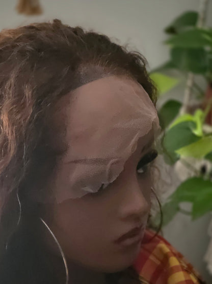 🧡 MELLIE-Perruque Frontale 13x4 - Ondulée Blond Miel 20" - HD Lace - Densité 250% 🌞